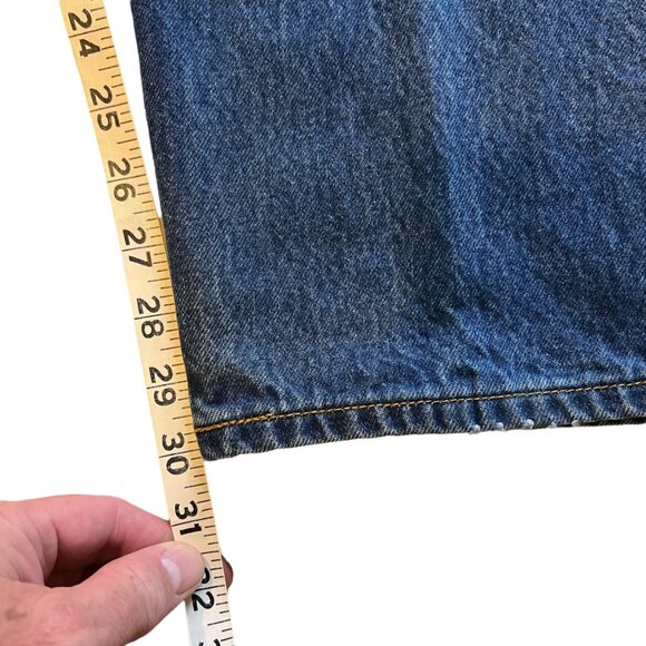 Levi's 501 XX Jeans Mens Blue Denim Button Fly Relaxed Fit Straight VINTAGE - Picture 8 of 8